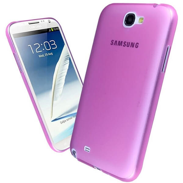 Ultratenký plastový kryt pro Samsung Galaxy Note 2 II - růžový