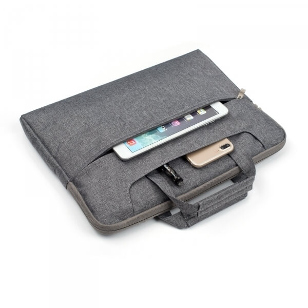 Přenosná taška s kapsami pro Apple MacBook Pro 13" TouchBar (2016-2019) - šedá