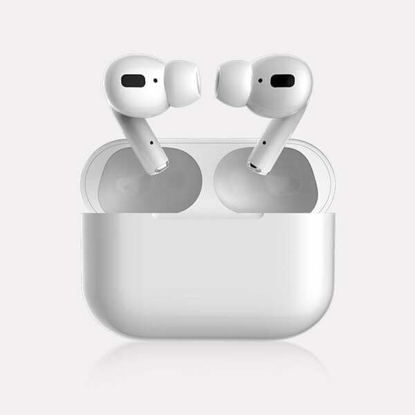 Chytrá bezdrátová bluetooth sluchátka AirPods TWS 3. generace s mikrofonem a nabíjecím pouzdrem bílá
