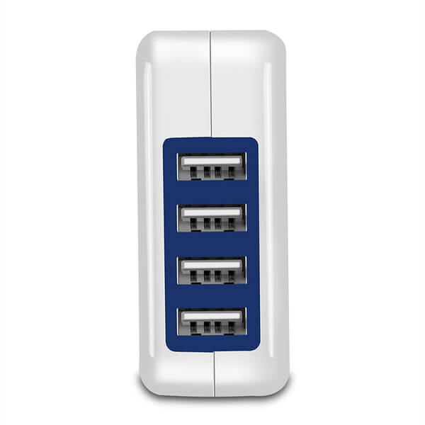 Cestovní síťová nabíječka 4x USB adaptér do zásuvky (USA)