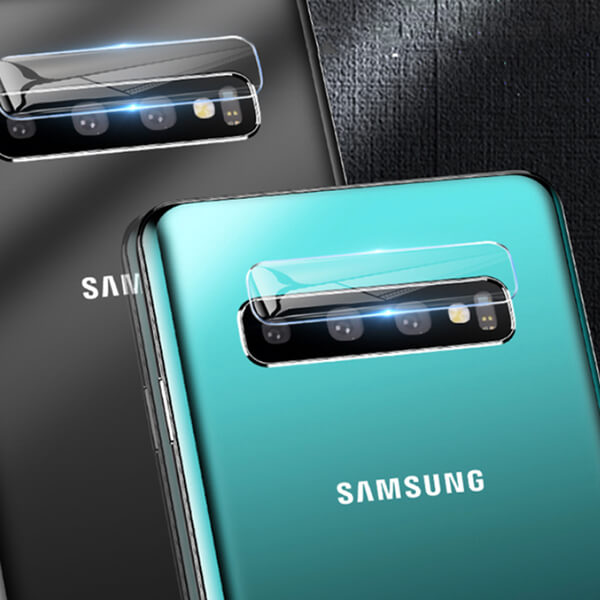 3x Ochranné sklo na čočku fotoaparátu a kamery pro Samsung Galaxy S10 G973 - 2+1 zdarma
