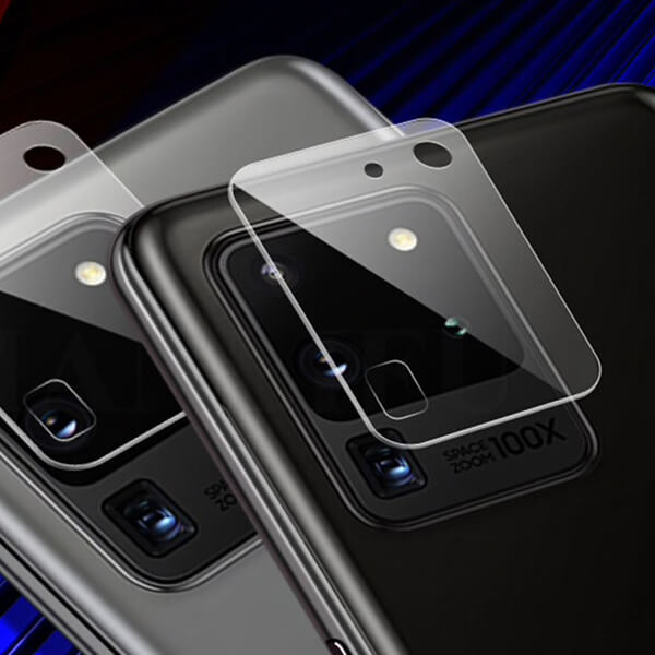 3x Ochranné sklo na čočku fotoaparátu a kamery pro Samsung Galaxy S20 Ultra G988F - 2+1 zdarma