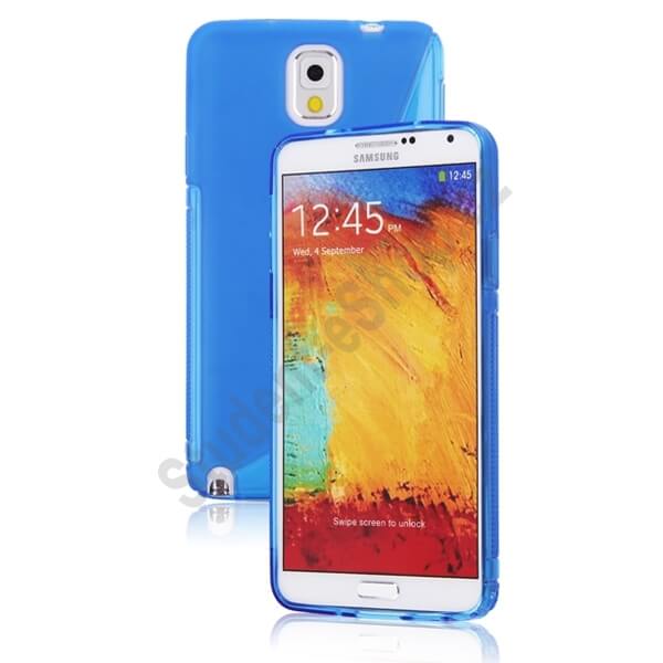 Silikonový ochranný obal S-line pro Samsung Galaxy Note 3 N9005 - modrý