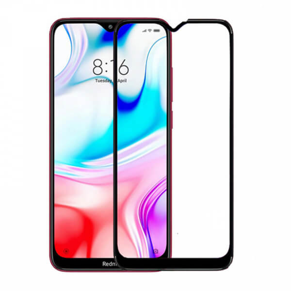 3x 3D ochranné tvrzené sklo s rámečkem pro Xiaomi Redmi 9A - černé - 2+1 zdarma