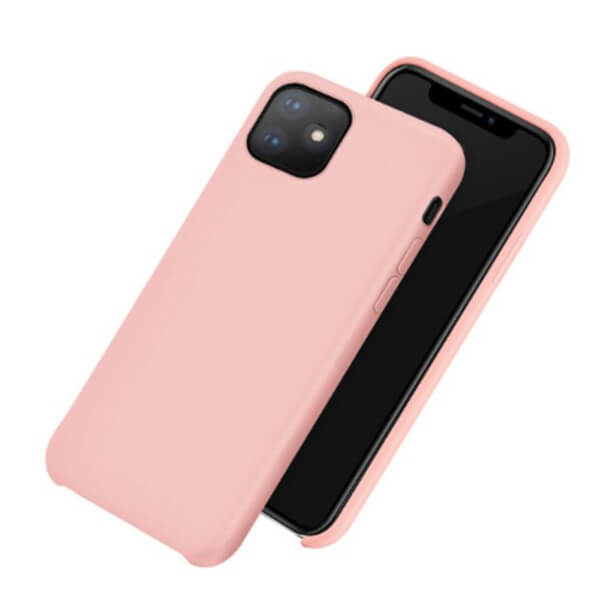 Extrapevný silikonový ochranný kryt pro Apple iPhone 12 mini - růžový