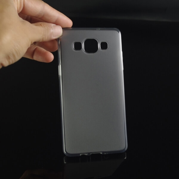 Silikonový mléčný ochranný obal pro Samsung Galaxy A3 A300F - černý