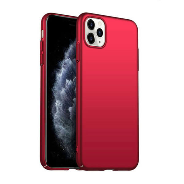 Ochranný plastový kryt pro Apple iPhone 12 mini - červený