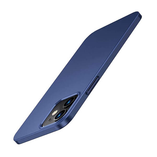 Ochranný plastový kryt pro Apple iPhone 12 mini - modrý