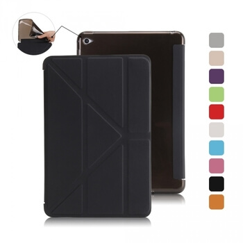 2v1 Smart flip cover + zadní silikonový ochranný obal pro Apple iPad Air 2 9.7" - černý