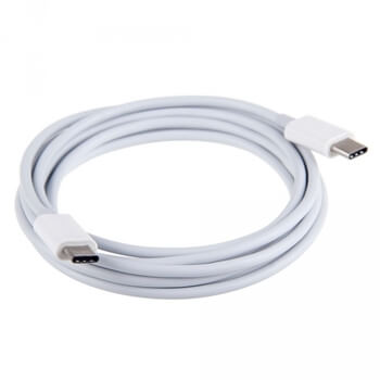 USB-C - USB-C datový a nabíjecí kabel Type-C - bílý