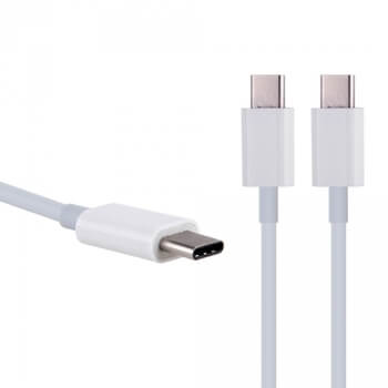 USB-C - USB-C datový a nabíjecí kabel Type-C - bílý