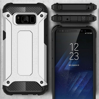 Super odolný ochranný kryt pro Samsung Galaxy S8 G950F - stříbrný