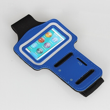 Sportovní pouzdro a ochranný obal na běhání pro Apple iPod Nano 7. generace - tmavě modré