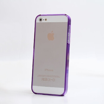 Ochranný rámeček BUMPER pro Apple iPhone 5/5S/SE - fialový