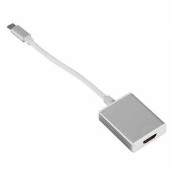Redukce adaptér z USB-C na HDMI pro Apple MacBook stříbrná