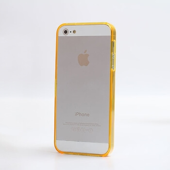 Ochranný rámeček BUMPER pro Apple iPhone 5/5S/SE - oranžový