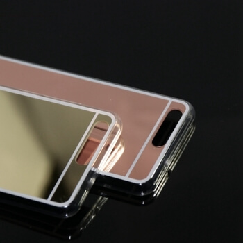 Silikonový zrcadlový ochranný obal pro Huawei P10 - růžový