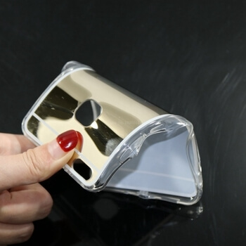 Silikonový zrcadlový ochranný obal pro Huawei P10 Lite - růžový