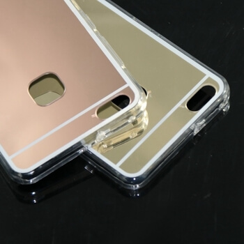 Silikonový zrcadlový ochranný obal pro Huawei P10 Lite - růžový