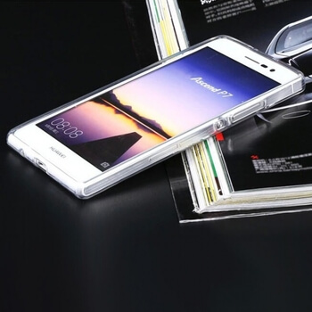 Silikonový mléčný ochranný obal pro Huawei Ascend P7 - bílý