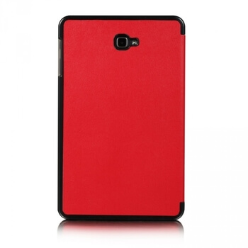 2v1 Smart flip cover + zadní plastový ochranný kryt pro Samsung Galaxy Tab A 10.1 2016 (T580) - červený