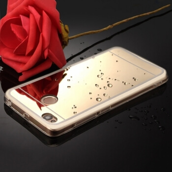 Silikonový zrcadlový ochranný obal pro Xiaomi Redmi 4X Global - růžový