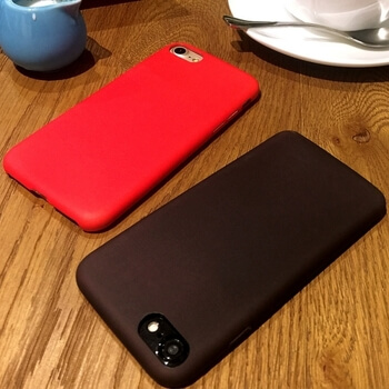 Měnící se termo ochranný kryt pro Apple iPhone 6/6S - černo/červený
