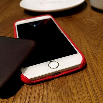 Měnící se termo ochranný kryt pro Apple iPhone 6/6S - černo/červený