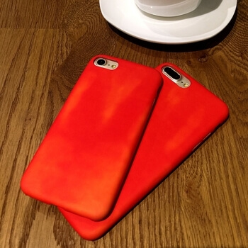 Měnící se termo ochranný kryt pro Apple iPhone 7 Plus - červeno/žlutý