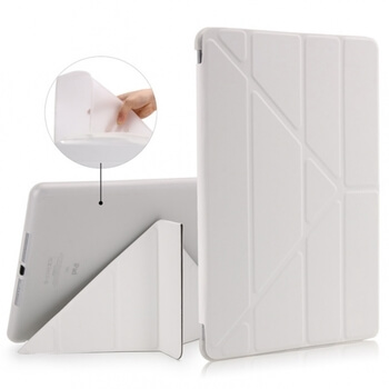 2v1 Smart flip cover + zadní silikonový ochranný obal pro Apple iPad 2017 (5. generace) - bílý