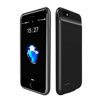 3v1 Silikonové pouzdro s externí baterií smart battery case power bank 3200 mAh pro Apple iPhone 6/6S - černé