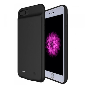 3v1 Silikonové pouzdro s externí baterií smart battery case power bank 4000 mAh pro Apple iPhone 6 Plus/6S Plus - černé