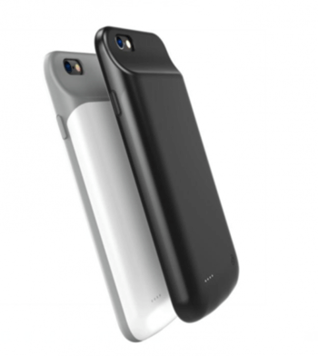 3v1 Silikonové pouzdro s externí baterií smart battery case power bank 4000 mAh pro Apple iPhone 6 Plus/6S Plus - černé