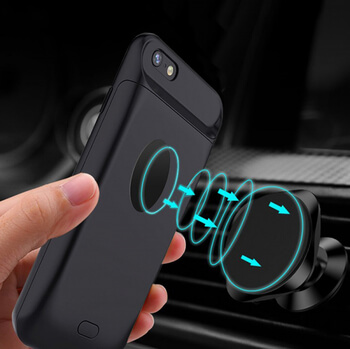 3v1 Silikonové pouzdro s externí baterií smart battery case power bank 4000 mAh pro Apple iPhone 7 Plus - černé