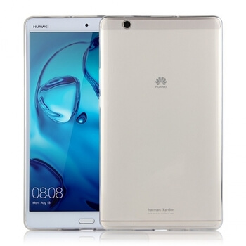 Ultratenký silikonový obal pro Huawei MediaPad M3 8.4 - bílý