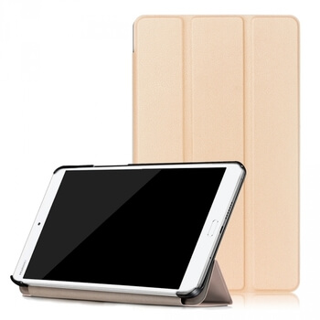 2v1 Smart flip cover + zadní plastový ochranný kryt pro Huawei MediaPad M3 8.4 - zlatý
