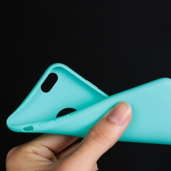 Silikonový matný obal s výřezem pro Apple iPhone 8 - modrý