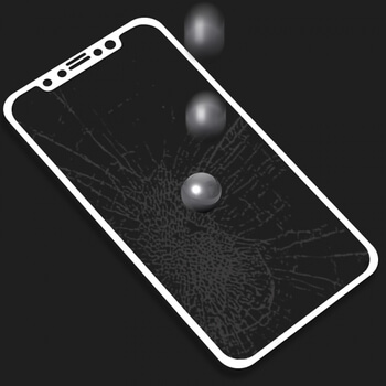 3D ochranné tvrzené sklo s rámečkem pro Apple iPhone X/XS - bílé