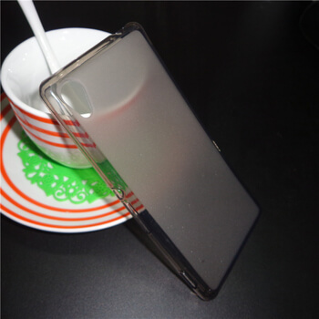 Silikonový mléčný ochranný obal pro Sony Xperia M4 Aqua - černý