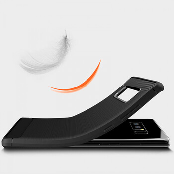 Ochranný silikonový obal karbon pro Samsung Galaxy Note 8 N950F - černý