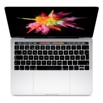 Silikonový ochranný obal na klávesnici EU verze pro Apple Macbook Pro 13" TouchBar (2016-2019) - černý