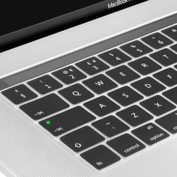 Silikonový ochranný obal na klávesnici EU verze pro Apple MacBook Pro 13" TouchBar (2016-2019) - průhledný