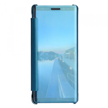 Zrcadlový plastový flip obal pro Samsung Galaxy Note 8 N950F - černý