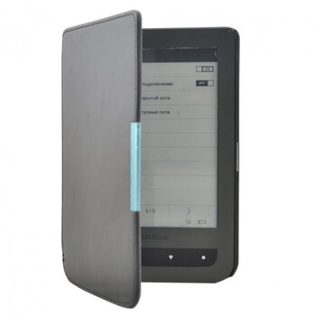 Kožený flipový kryt pro čtečku elektronických knih 626 Touch Lux 3 SES - černý
