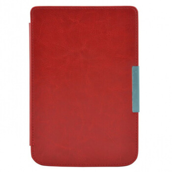 Kožený flipový kryt pro čtečku elektronických knih 626 Touch Lux 3 SES - červený