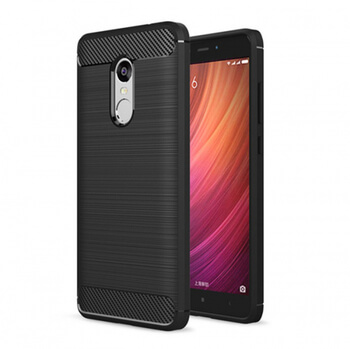 Ochranný silikonový obal karbon pro Xiaomi Redmi Note 4 LTE Global, 4X - černý