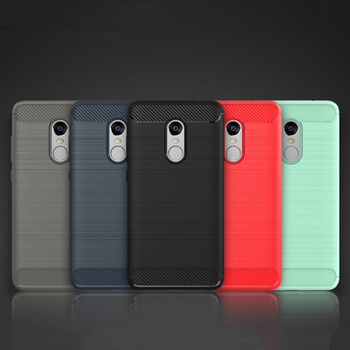 Ochranný silikonový obal karbon pro Xiaomi Redmi Note 4 LTE Global, 4X - černý