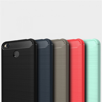 Ochranný silikonový obal karbon pro Xiaomi Redmi 4X Global - černý