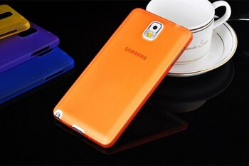 Ultratenký plastový kryt pro Samsung Galaxy Note 3 N9005 - oranžový