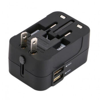 4v1 Univerzální cestovní adaptér redukce nabíječka do zásuvek UK/US/AU/EU - Bílý
